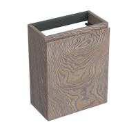 Fonteinkast Forzalaqua Siena 39.5x21.5x50 Cm 1 Deur Links Eiken Silver Grey - thumbnail