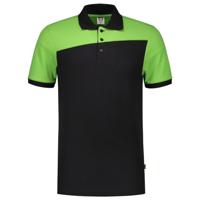 Tricorp Workwear 202006 Bicolor Naden unisex poloshirt Zwart Lime XL - thumbnail