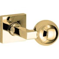 Artitec Knopkruk op rozet Bauhaus verdekt messing ongelakt - thumbnail