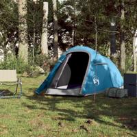 Tunneltent 2-persoons waterdicht blauw - thumbnail