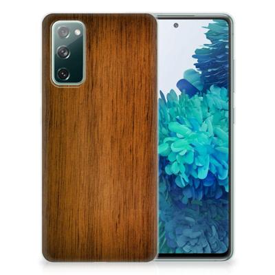 Samsung Galaxy S20 FE | Bumper Hoesje | Donker Hout Samsung Galaxy S20 FE | Bumper Hoesje | Donker Hout