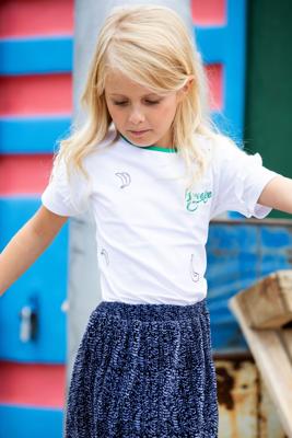 B.Nosy Meisjes t-shirt banana - Sneeuwwit