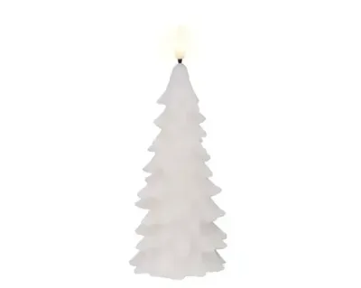 Lumineo ledkaars kerstboom 19.3cm wit