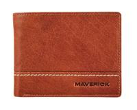 Portemonee Maverick Rough Gear met kleingeldvak RFID leer cognac - thumbnail