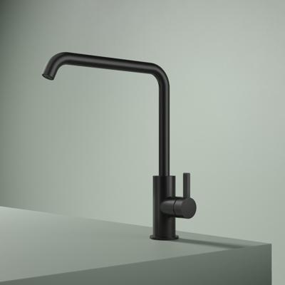 Hotbath Keukenmengkraan Ace Met draaibare uitloop 29 cm Geborsteld Zwart PVD Hotbath Keukenmengkraan Ace Met draaibare uitloop 29 cm Geborsteld Zwart PVD