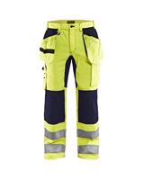Blåkläder Werkbroek met stretch High-Vis 15521811 | High-Vis Geel/Marineblauw | Maat 44 - 7330509546093 - thumbnail