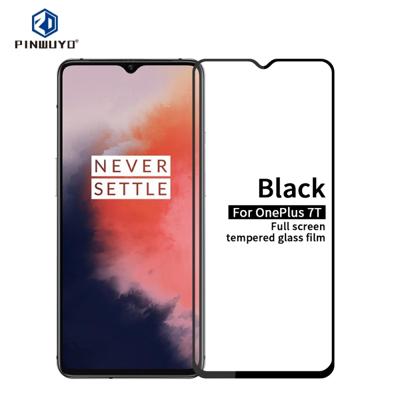 Voor Oneplus 7T PINWUYO 9H 2.5 D volledig scherm gehard glas film (zwart)