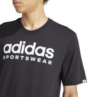 Heren-T-Shirt met Korte Mouwen Adidas Spw Zwart - Maat: S - thumbnail