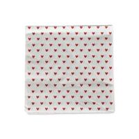 Servetten Harten Rood (Set van 20) - thumbnail