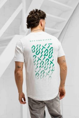 Off The Pitch Backburn Faded Slim Fit T-Shirt Heren Wit - Maat XL - Kleur: Wit | Soccerfanshop