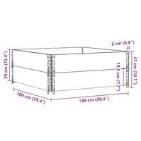 Palletopzetranden 2 st 100x100 cm massief grenenhout - thumbnail