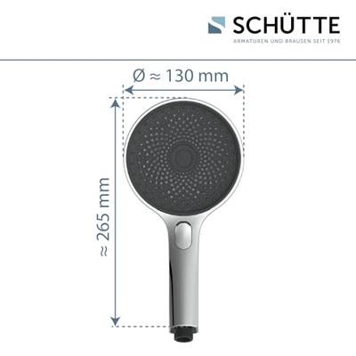 Schutte SAMOA RAIN handdouche | 3 functies | chroom-antraciet
 - 60951 - thumbnail