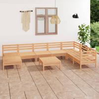 9-delige Loungeset massief grenenhout - thumbnail