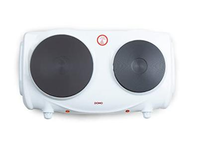 Domo elektrische kookplaat, 1000-1500W, wit