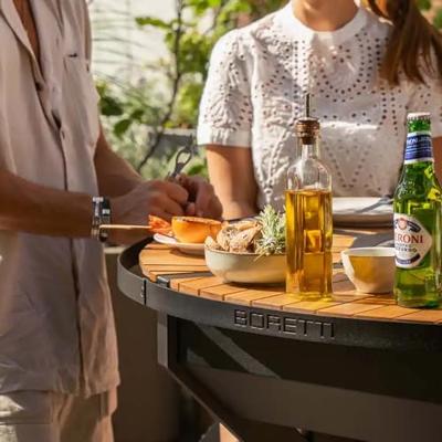 Boretti | Focolare Houtskool Barbecue Tuintafel - thumbnail