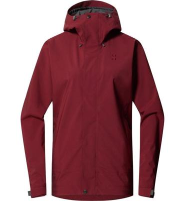 Haglofs Breeze Proof Hardshell Jas Dames Carmine Red L Haglofs Breeze Proof Hardshell Jas Dames Carmine Red L