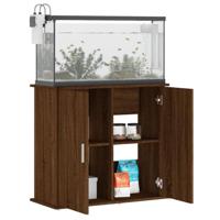 VidaXL Aquariumstandaard 81x36x73 cm bewerkt hout bruin eikenkleur - thumbnail