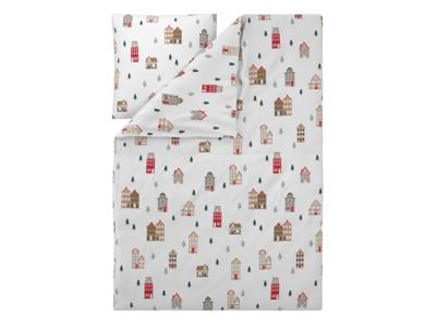 LIVARNO Dekbedovertrek 140 x 200 cm (Huisjes)