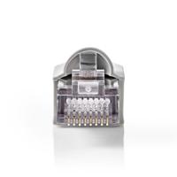 Nedis CCGB89350GY Netwerkconnectorset Rj45 (8p8c) Male - Vrije Trekontlasting 10 Stuks Grijs - thumbnail
