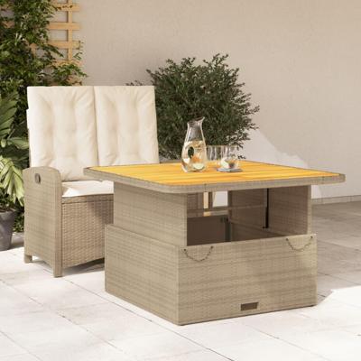 2-delige Tuinset met kussens poly rattan beige 2-delige Tuinset met kussens poly rattan beige