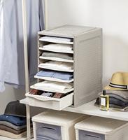 Bama Ri,ordino Opbergsysteem 34x41x53 cm Taupe/Wit - thumbnail