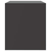 Tv-meubelen 2 st 67x39x44 cm staal zwart - thumbnail