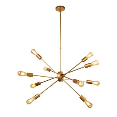 Searchlight Gouden hanglampAlpha Spider 10-lichts - 29010-10GO