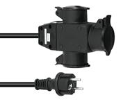 Eurolite 30247015 Stroom Verlengkabel 16 A Zwart 3 m H07RN-F 3G 1,5 mm² - thumbnail