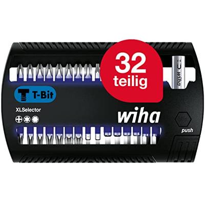 Wiha Bitset XLSelector T-bit 25 mm Phillips, TORX®, zeskant 32-delig 1/4" C6,3 - 41830 - 41830 - thumbnail