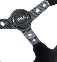 Race stuurwiel OCC Motorsport Zwart Zwart/Rood Ø 35 cm - thumbnail