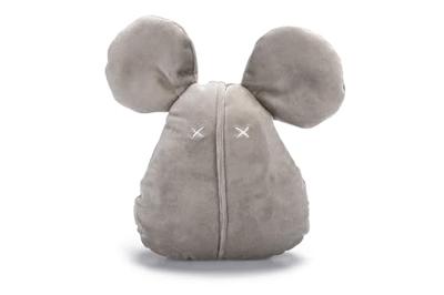 Designed By Lotte muis Adio velvet grijs hondenspeelgoed 20x18,8x7cm - thumbnail