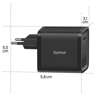 Hama UNIVERSELE USB-C-NOTEBOOK-NETADAPTER, POWER DELIVERY (PD), 5-20V/45W Voeding Zwart