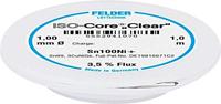 Felder ISO-Core Clear Sn100Ni+ Soldeertin Spoel Sn99,25Cu0,7Ni0,05 1 mm - thumbnail
