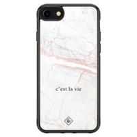 iPhone 8/7 glazen hardcase - C'est la vie - thumbnail