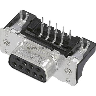 HARTING 09662526615 09662526615 D-sub female connector 90 ° Aantal polen: 15 Solderen 1 stuk(s)