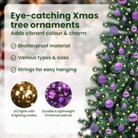 VidaXL Kunstmatig voorverlicht kerstboom groen 180 cm pvc en metaal - thumbnail