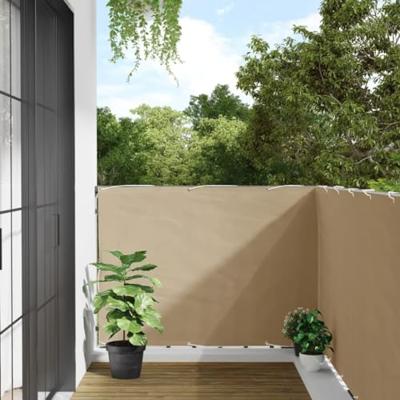 VidaXL Balkonscherm 120x600 cm oxford stof beige VidaXL Balkonscherm 120x600 cm oxford stof beige