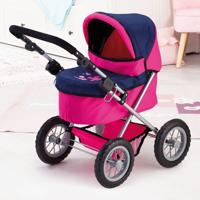 Bayer design poppenwagen Trendy (Donkerroze/blauw) - thumbnail