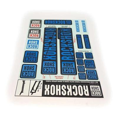 ROCKSHOX decor set decal set blue