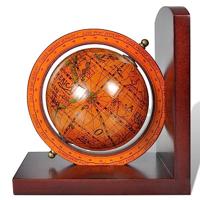 Boekensteun klassieke wereldbol (2 stuks) - thumbnail