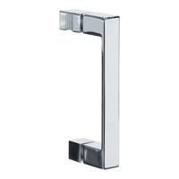 BRAUER Handgreep tweepunts model A tbv glazen deuren chroom - thumbnail