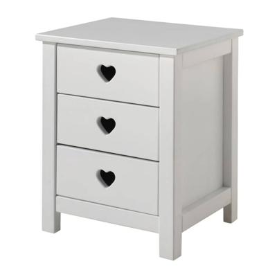 Vipack nachtkastje Amori - 3 lades - wit