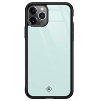 iPhone 11 Pro Max glazen hardcase - Pastel blauw - thumbnail