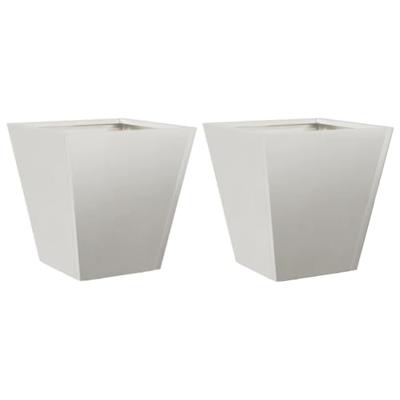 VidaXL Plantenbakken 2 st 30x30x30 cm roestvrij staal