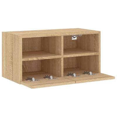 Tv-wandmeubel 60x30x30 cm bewerkt hout sonoma eikenkleurig Tv-wandmeubel 60x30x30 cm bewerkt hout sonoma eikenkleurig