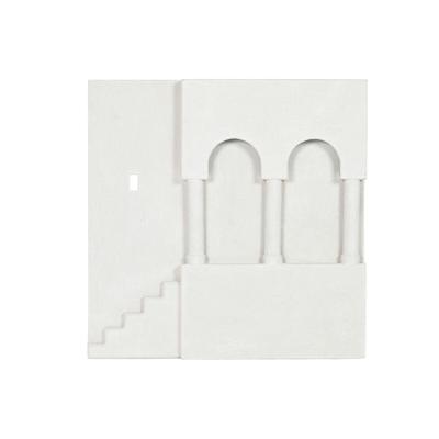 Wanddecoratie Home ESPRIT Wit Scandi 80 x 6,5 x 80 cm Wanddecoratie Home ESPRIT Wit Scandi 80 x 6,5 x 80 cm