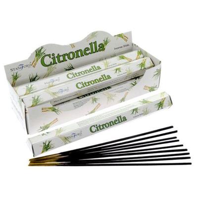 37120 Citronella - Stamford Premium Hex Wierook Stokjes