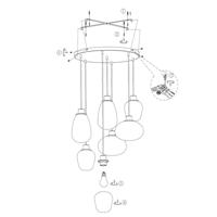Steinhauer Hanglamp reflexion Ø 50 cm 2679 zwart - thumbnail