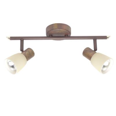 Brilliant Klassieke plafondspotLuca 2-lichts koperbruin - 35813/56