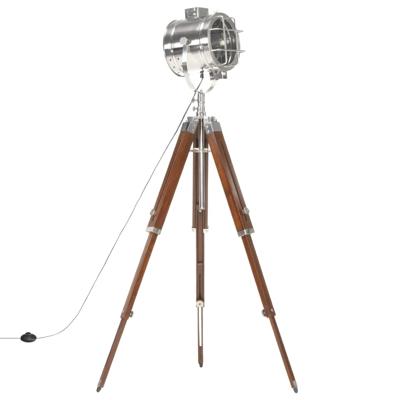 VidaXL Vloerlamp driepoot 165 cm massief mangohout